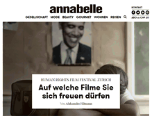 Tablet Screenshot of annabelle.ch